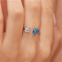 Anello Brosway Donna FANCY FREEDOM BLUE in Argento Zirconia FFB09B - FFB09B